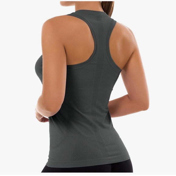 MathCat Seamless Gray Muscle Tank | Women’s Racerback | Size M - Picture 2 of 5